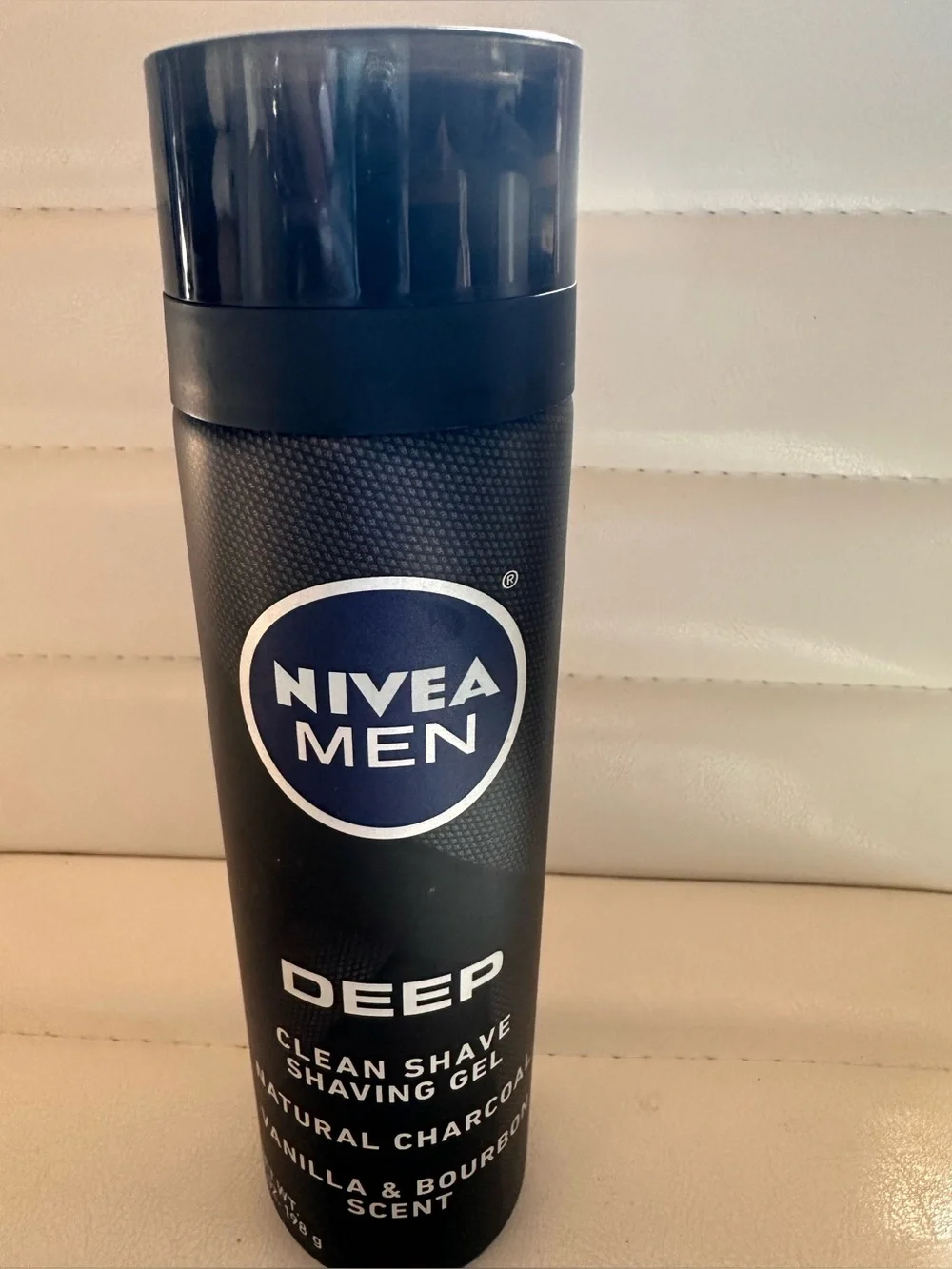 Nivea Men Deep Clean Shave Shaving Gel Natural Charcoal Vanilla & Bourbon 7 oz